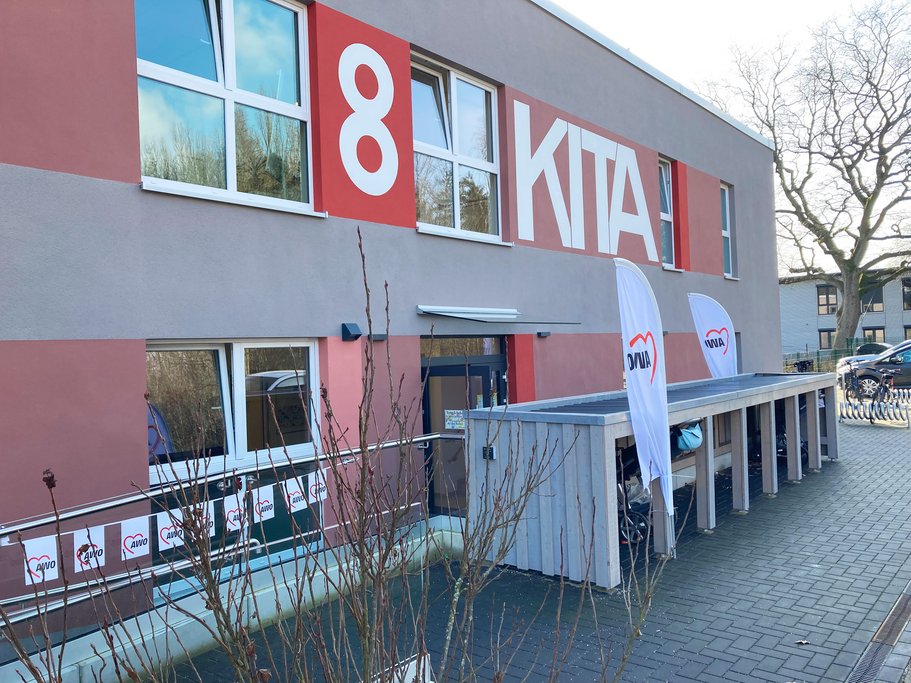 Eingang der Kita Bollerwagen